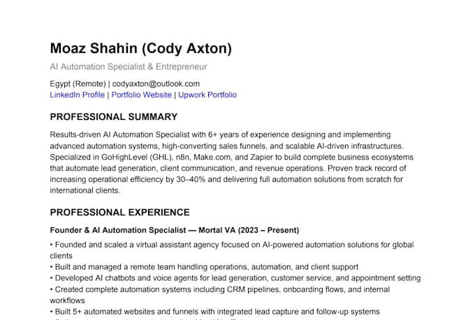 build ai workflow automation, CRM, and sales funnels